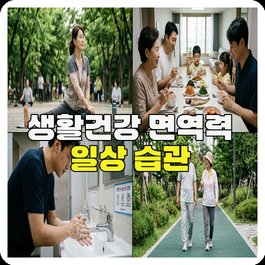 생활건강 면역력 일상 습관