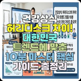 건강상식 허리디스크 차이! 대한민국 트렌드에 맞춘 10분 마스터 핵심 가이드 총정리