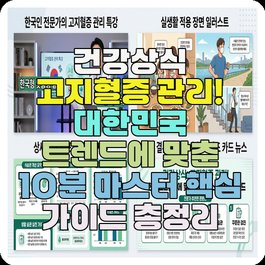 건강상식 고지혈증 관리! 대한민국 트렌드에 맞춘 10분 마스터 핵심 가이드 총정리