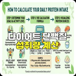 다이어트 단백질 섭취량 계산