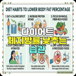 다이어트 체지방률 낮추는 습관